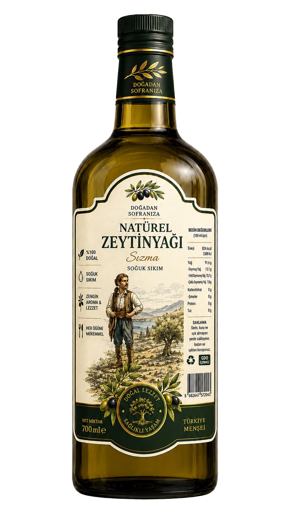 EgeZeytin Natürel Sızma Zeytinyağı 750ml